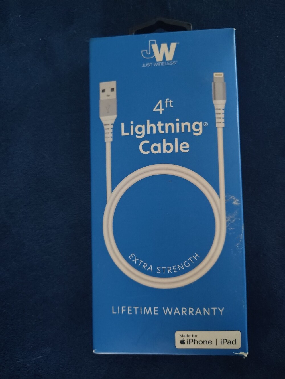 4ft Lightning Cable for iPhone - White